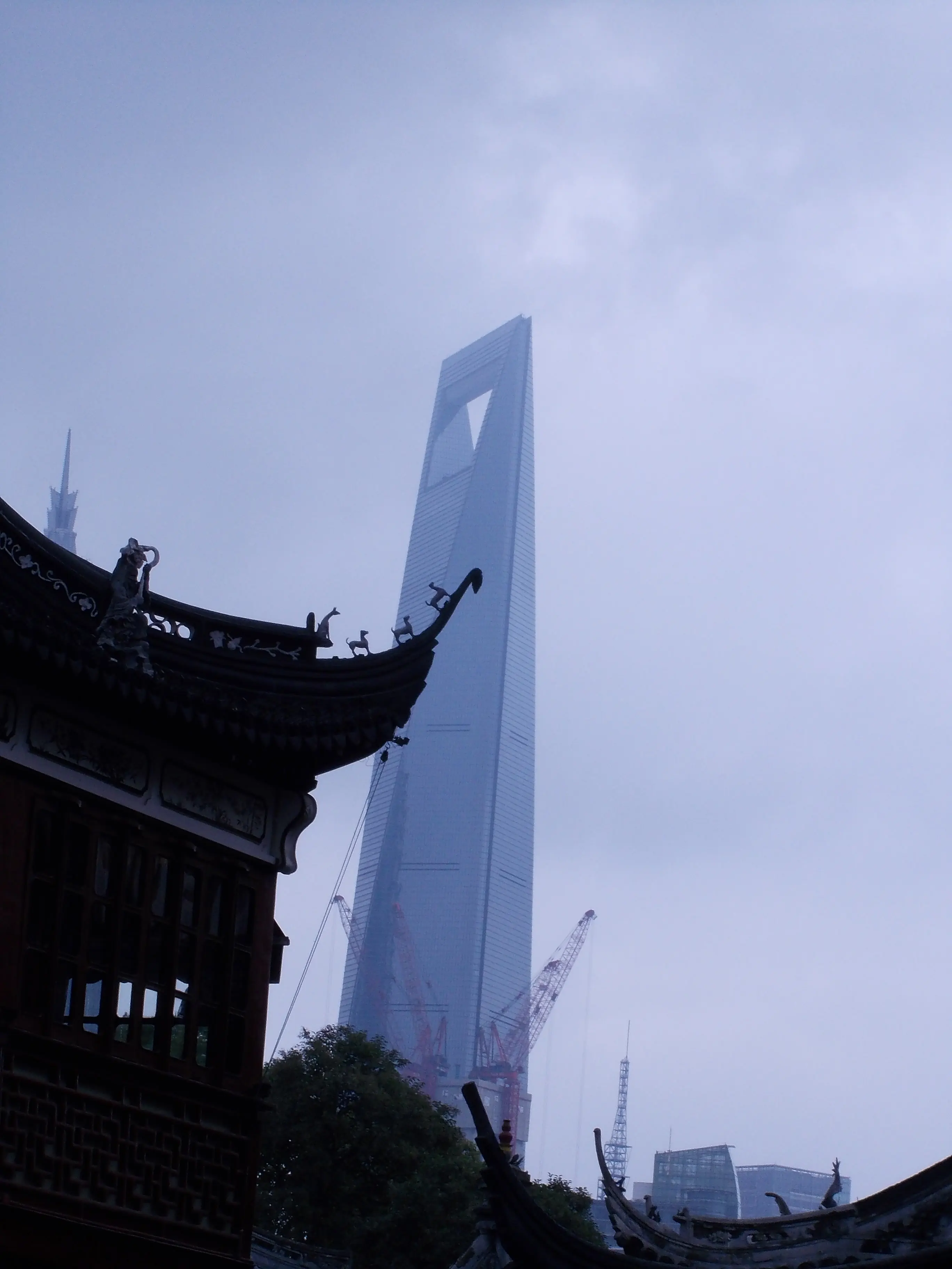 2011 Nov - Shanghai World Financial Center 'Bottle opener' - Shanghai